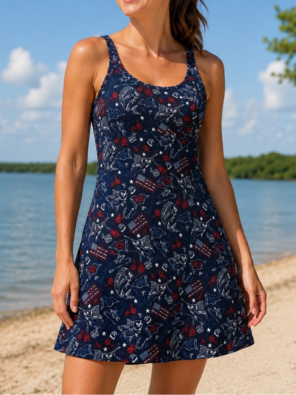 Columbia PFG Americana Dress Size Small
